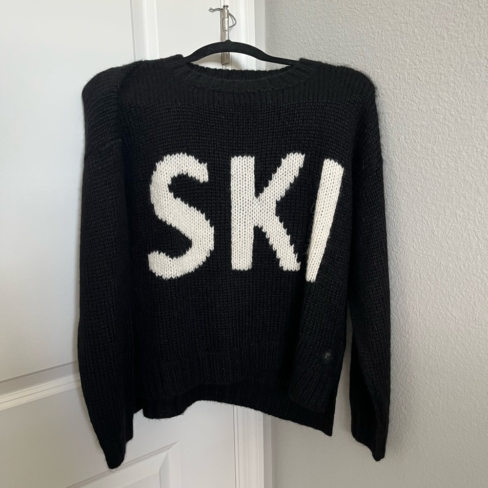 Krimson Klover Black Knit Ski Sweater - Picture 2 of 4